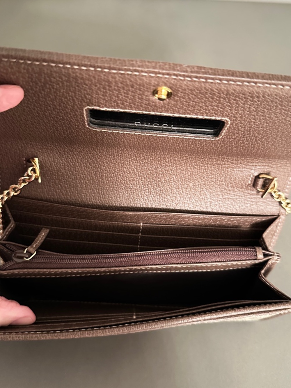 Gucci Ophidia GG Chain Wallet - Picture 5 of 6